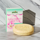 Madina Indian Hemp Vetiver Soap cleansing bar for washing the skin, bathing, and everyday care.