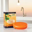 Bar of Madina Mango Butter Soap with Vitamin E displayed for cleansing, skincare, and daily bath use.