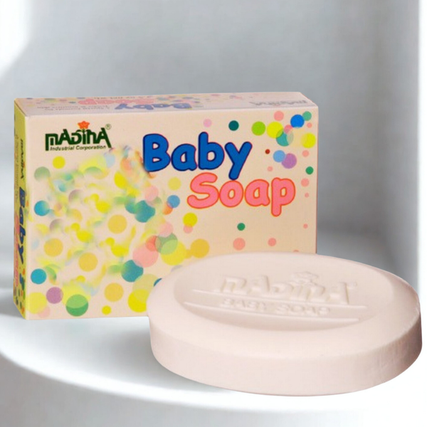 Madina Organic Baby Nourishing soap bar for daily bathing, gentle skin cleansing, and baby care use.