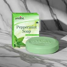 Madina Peppermint Stress Relief Soap bar for daily cleansing, relaxation, and stress-relief bathing.