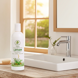 Madina Shea Butter moisturizing lotion bottle for daily hydration, soft skin care, and relief from dryness.