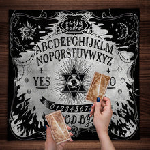 Magic Runes spiritual altar cloth washable table cover for prayer altars, tarot card layouts, and ritual use.