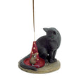 Magical Cat and Mouse incense holder, red hat variant