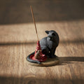 Magical Cat and Mouse incense holder, red hat variant
