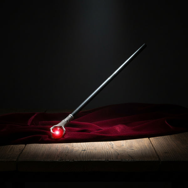 Magician scepter and wand cosplay prop for kids for costume play, magic-themed dress-up, and party fun.