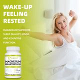 Magnesium Breakthrough full-spectrum magnesium capsule bottle for daily health, muscle relaxation, and heart support.