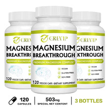 Magnesium Breakthrough magnesium capsules bottle for supporting heart health, brain performance, and restful sleep.