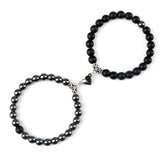 Magnetic Heart Couple Bracelets for anniversary gifts, romantic occasions, and coordinated daily jewelry wear.