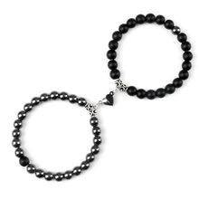 Magnetic Heart Couple Bracelets for anniversary gifts, romantic occasions, and coordinated daily jewelry wear.