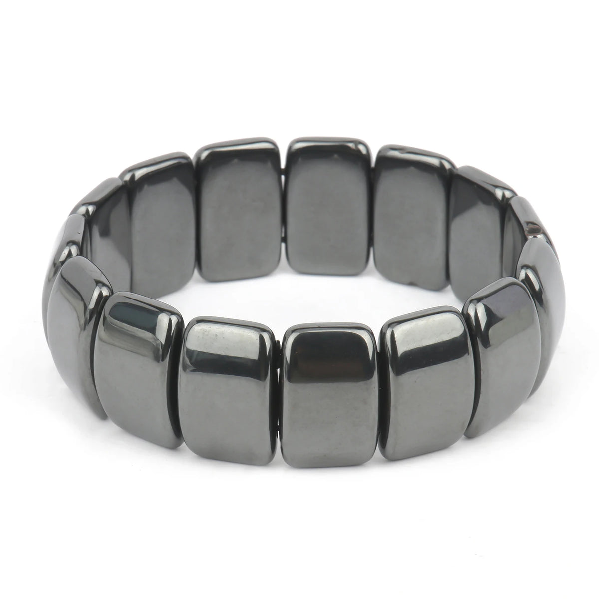 Magnetic Hematite beaded wrist bracelet unisex jewelry for regular wear, outfit coordination, and minimalist wrist styling.