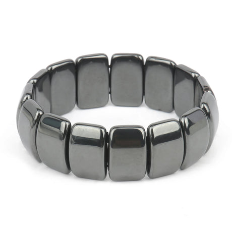 Magnetic Hematite beaded wrist bracelet unisex jewelry for regular wear, outfit coordination, and minimalist wrist styling.