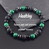 Men’s magnetic carbon steel link bracelet for everyday style, casual wear, and modern fashion looks.