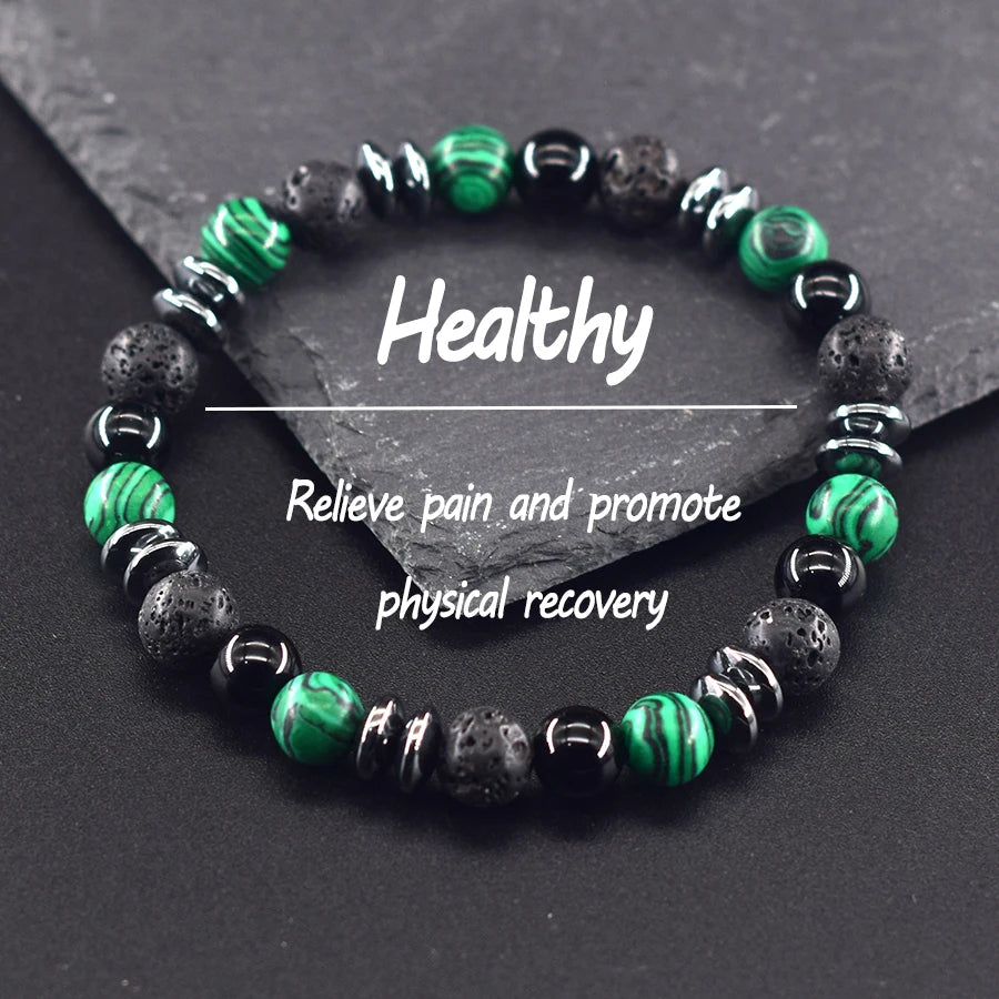 Men’s magnetic carbon steel link bracelet for everyday style, casual wear, and modern fashion looks.