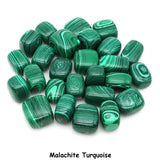 Malachite Turquoise Tumbled Healing Stones for meditation, crafts, and crystal healing.