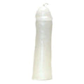 Male genital figure candle in white wax