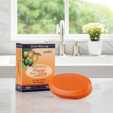 Mango Butter Moisturizing Soap Bar moisturizing soap bar for skincare, bathing, and routine cleansing.
