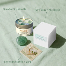 Manifestation Healing Crystal Candle crystal candle for energy cleansing, manifestation rituals, and mindful relaxation.