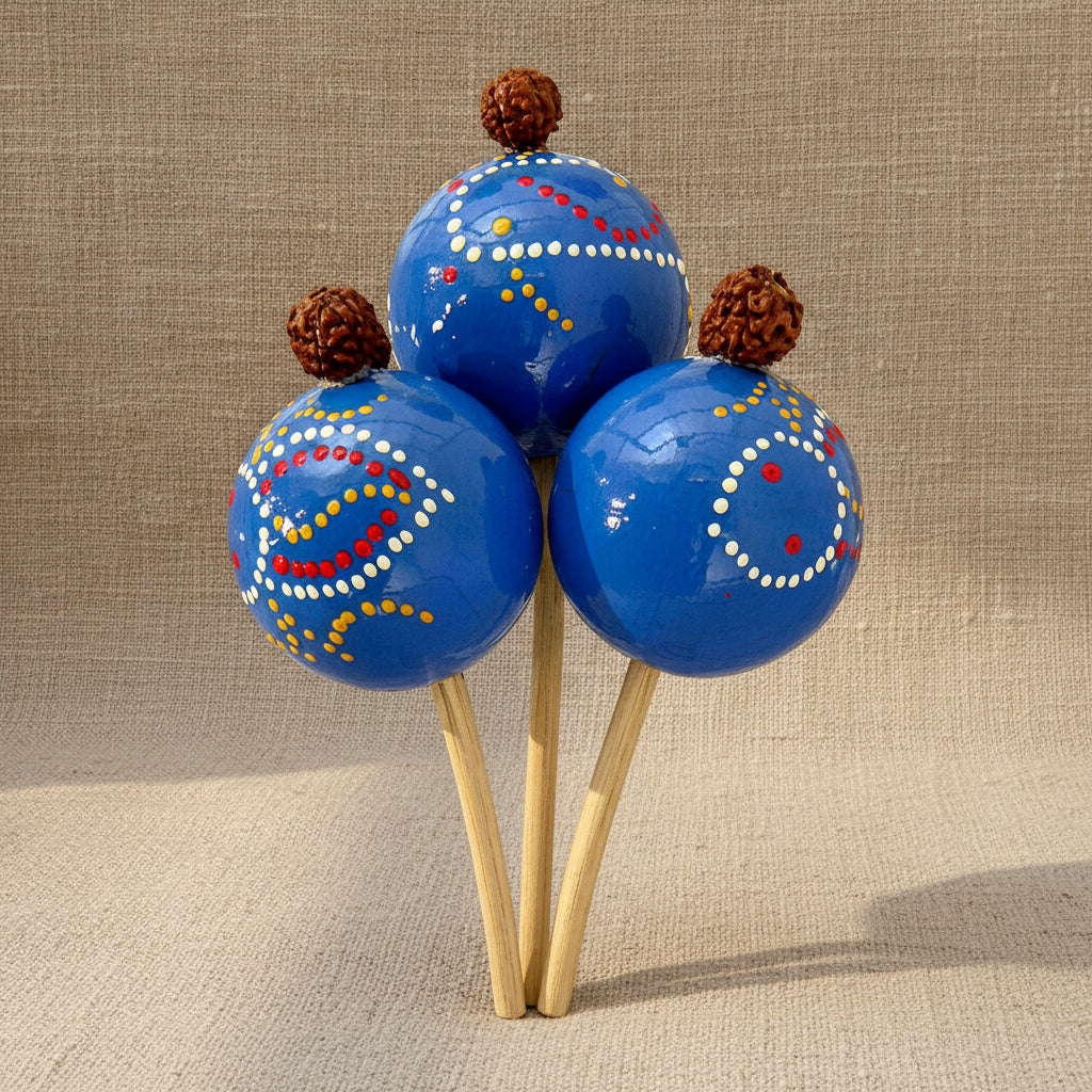 Maracas shaker, blue
