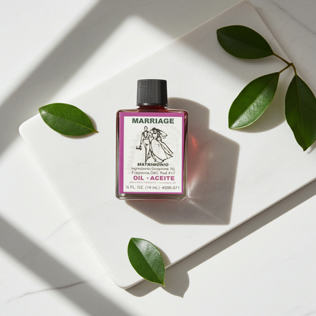 Marriage Wish Oil bottle for love drawing, marriage intention, and spiritual ritual use.