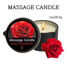 Massage oil candle with essential oils in a melting wax jar for relaxing body massage, aromatherapy, and spa nights.