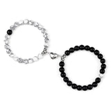 Matching romantic Magnetic Heart Couple Bracelets for couples fashion, special occasion gifts, and daily relationship wear.