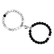 Matching romantic Magnetic Heart Couple Bracelets for couples fashion, special occasion gifts, and daily relationship wear.
