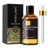 MAYJAM 100ML essential oil dropper bottle for aromatherapy, diffuser use, and calming home fragrance.