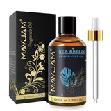 MAYJAM 100ml essential oil bottle with dropper for aromatherapy, diffuser sessions, and calming home use.