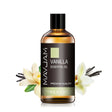 MAYJAM 100ml Pure Essential Oil bottle for aromatherapy, diffuser use, and home fragrance with vanilla, eucalyptus, and lavender scents.