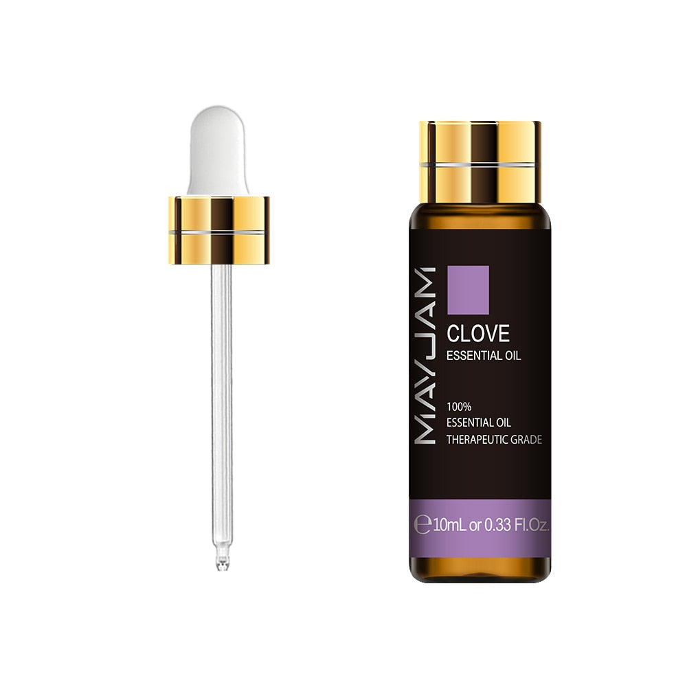 MAYJAM 10ML lavender vanilla myrrh scented oil bottle for fragrance diffusion, home ambiance, and aromatherapy use.