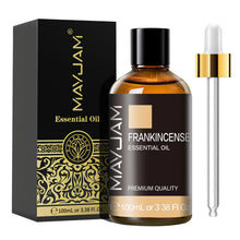 MAYJAM aroma oil bottle with dropper for spa treatments, diffuser fragrance, and calming routines.