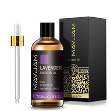 MAYJAM Lavender 100ml essential oil bottle with glass dropper for evening diffusion and bath blends