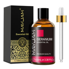 MAYJAM aromatherapy oil bottle for massage blends, diffuser sessions, and soothing wellness use.