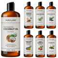 MAYJAM Carrier Oil for Skin, Face and Hair coconut-based moisturizing oil bottle for face care and body hydration.