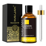 MAYJAM 100ml essential oil bottle for home fragrance, relaxation, and aromatherapy diffuser use.