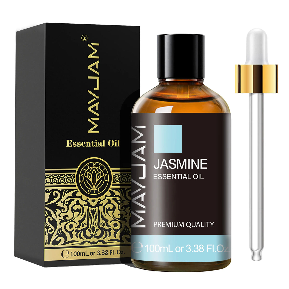 MAYJAM essential fragrance oil bottle for diffuser use, home aroma enhancement, and daily relaxation.