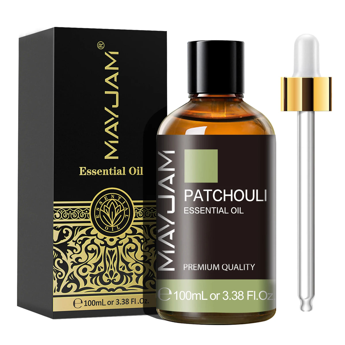 MAYJAM essential oil bottle for wellness routines, relaxation, and diffuser aroma applications.
