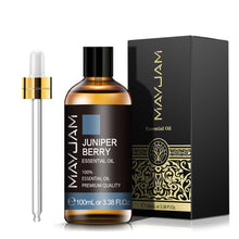 MAYJAM Juniper Berry 100ml essential oil bottle with glass dropper for crisp, resinous diffuser blends