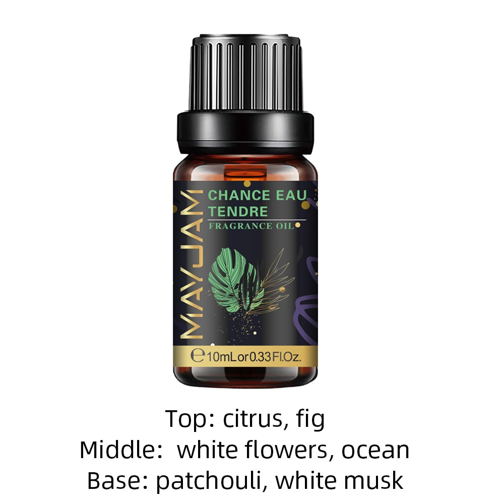 MAYJAM fragrance oil bottle with fresh Sea Breeze, Coconut, Vanilla, and White Musk scent for diffuser use, candle pouring, and aromatic crafts.