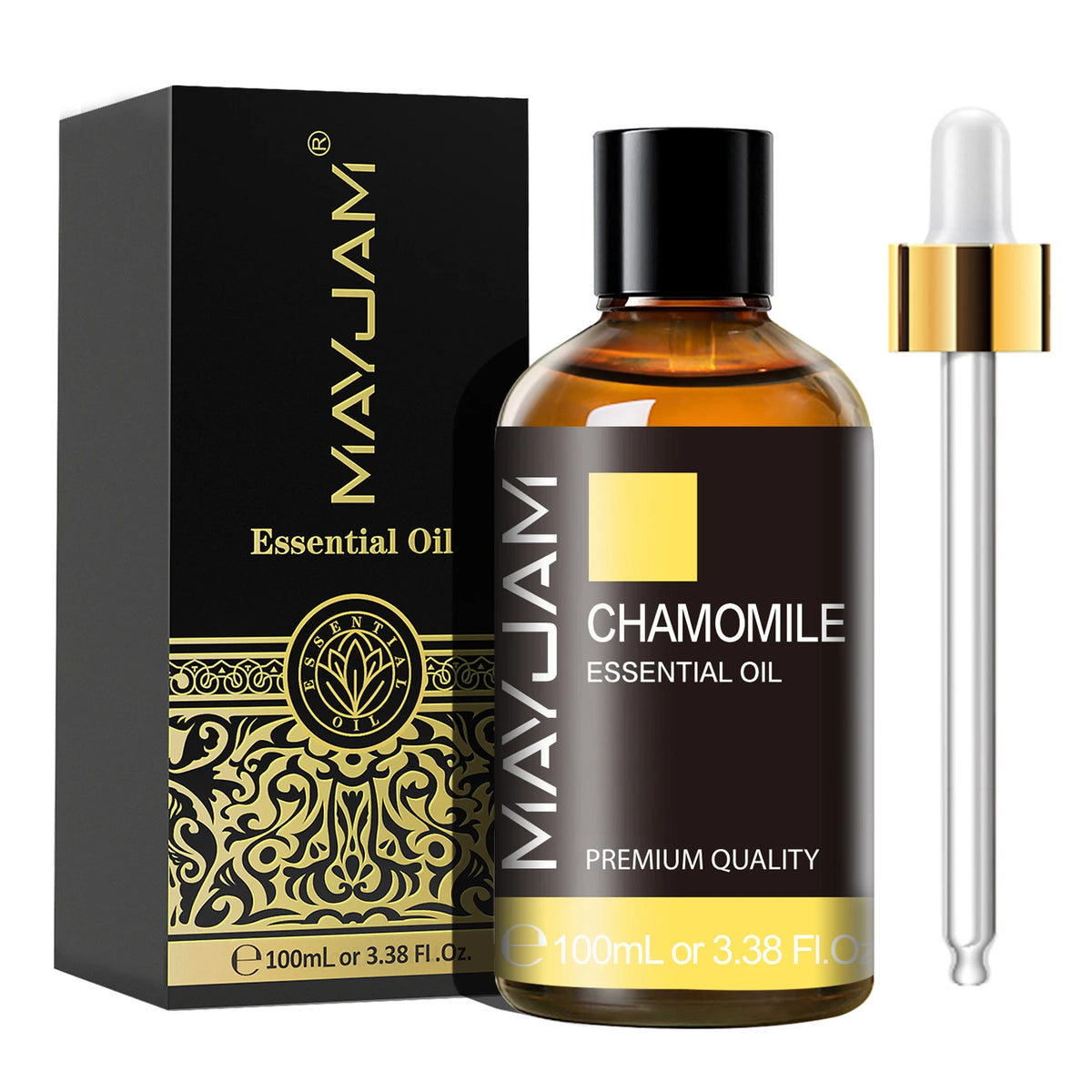 MAYJAM multi-scent essential oil bottle for relaxation, aromatherapy sessions, and diffuser fragrance.