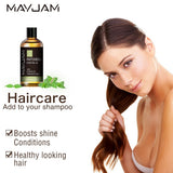 MAYJAM Patchouli Essential Oil bottle for massage oil blending, body care, and spa use.