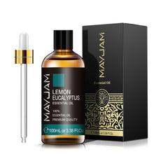 MAYJAM Lemon Eucalyptus 100ml essential oil bottle with glass dropper for fresh, sharp diffusion