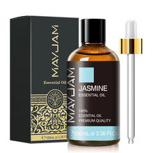 MAYJAM pure essential oil bottle with dropper for daily aromatherapy, diffuser use, and relaxing wellness practice.
