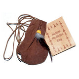 Brown Medicine Dream Bag pouch for dreamwork, protection charms, and carrying ritual items.