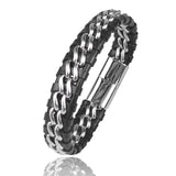 Men’s bracelet jewelry with gold-plated magnetic clasp for modern fashion, relaxed wear, and layered accessories.