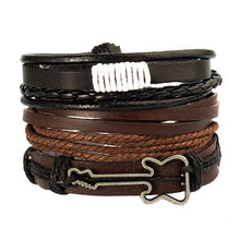 Men’s braided leather accessory bracelet pack for casual dressing, wrist fashion, and daily styling use.