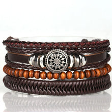 Men’s casual braided leather bracelet collection for everyday fashion, stacking, and relaxed outfit styling.