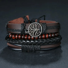 Men’s braided leather bracelets multi-pack for casual outfits, stacking, and everyday accessory wear.