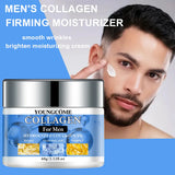Men’s retinol collagen firming and moisturizing facial cream for daily hydration, wrinkle care, and smoother-looking skin.