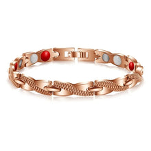 Men’s stainless steel germanium magnetic wrist bracelet for everyday fashion, comfort, and wellness accessory use.